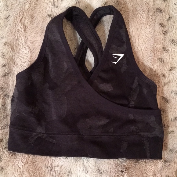Gymshark Other - Gymshark Black Sports Bra Moisture-Wicking Racerback NEW